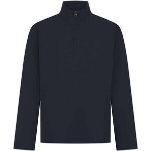 Front Row Mens  Pique Quarter Zip Top / Navy